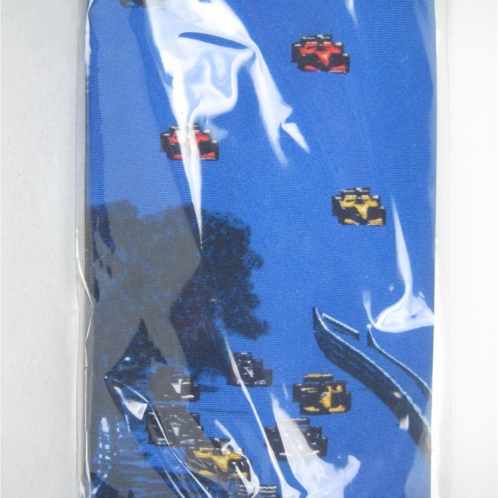 NEW Daphne Car Racing 100% Silk Tie Made In Italy Men's Tie Necktie
